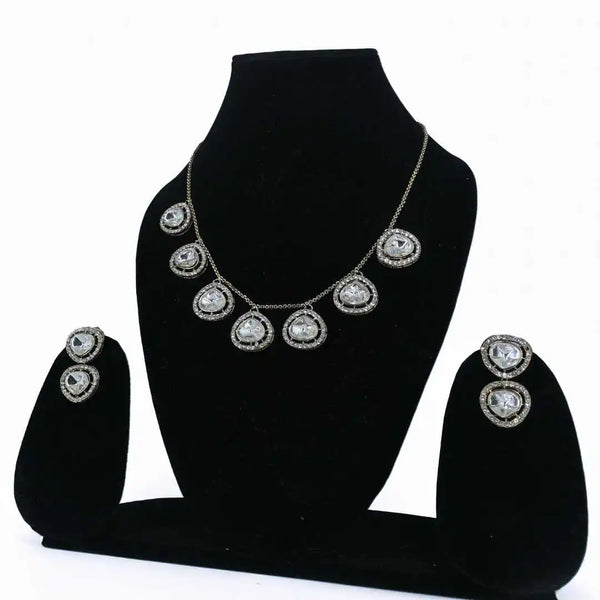 Elegant Imitation Jewelry Set – Necklace & Earrings - UB Jewellerys 