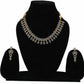 Gold-Tone american diamond Classic Imitation Jewelry Set – Necklace & Earrings - UB Jewellerys 