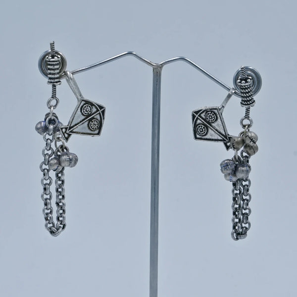 Oxidized Kite Design Dangler Earrings - UB Jewellerys 