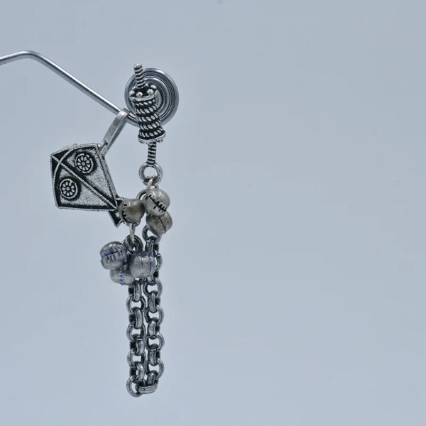 Oxidized Kite Design Dangler Earrings - UB Jewellerys 