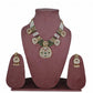 Royal Kundan & Pearl Multi-Strand Necklace Set with Antique Pendant - UB Jewellerys 