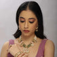 Royal Kundan & Pearl Multi-Strand Necklace Set with Antique Pendant - UB Jewellerys 