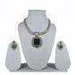 Royal Red Stone & Kundan Imitation Necklace Set - UB Jewellerys 